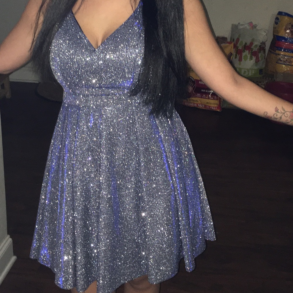 SEQUIN HEARTS PRISMATIC DRESS 🤯